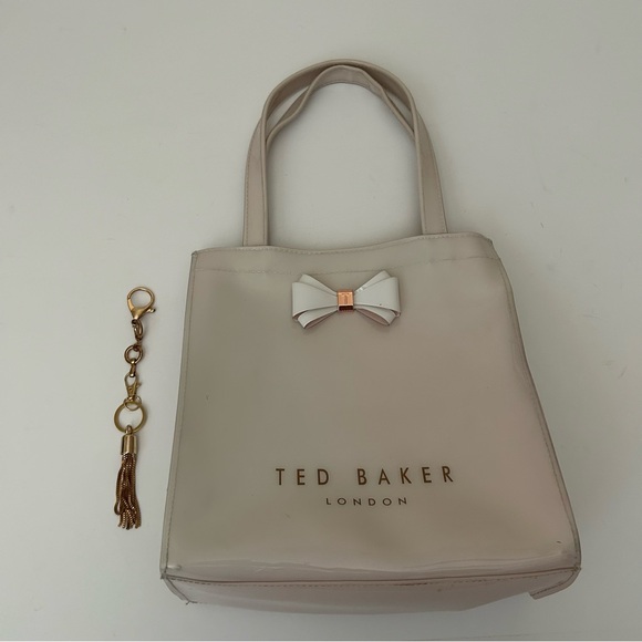 Ted Baker London light Pink Blush Plastic PVC bag The Ted Tote - Picture 7 of 13